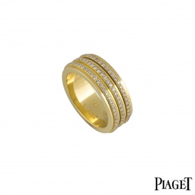 Piaget 18k Yellow Gold Diamond Set Possession Ring 1.40ct G34PO556